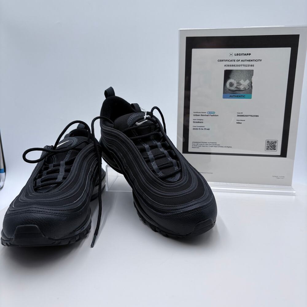 Nike Air Max 97 Black Terry Cloth (921826-015)  Authenticated